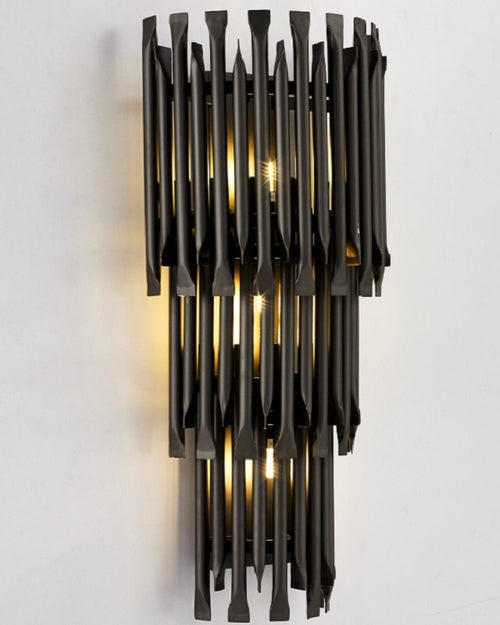 Modern Industrial Wall Light - Black